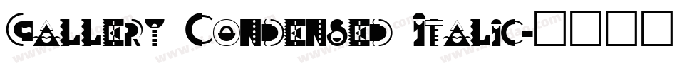 Gallery Condensed Italic字体转换